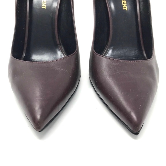 YSL Saint Laurent Anja High-Heel Leather Pumps - Picture 4 of 7